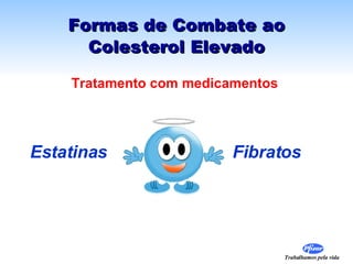 Formas de Combate ao Colesterol Elevado Estatinas  Fibratos Tratamento com medicamentos 