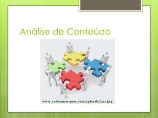 Análise de Conteúdo

 