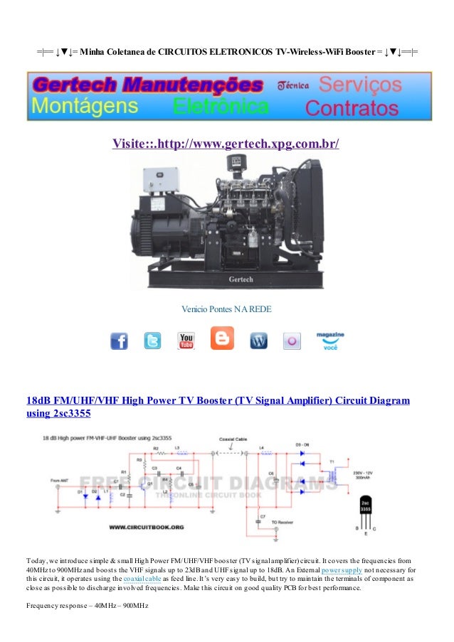 TV Video Transmitter Circuit VHF UHF