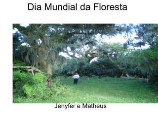 Dia Mundial da Floresta Jenyfer e Matheus 