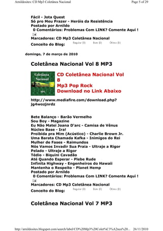 Coletanea nacional 10 volumes