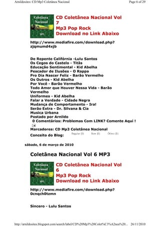 Coletanea nacional 10 volumes