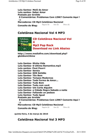Coletanea nacional 10 volumes