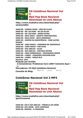 Coletanea nacional 10 volumes