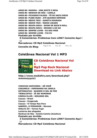 Coletanea nacional 10 volumes