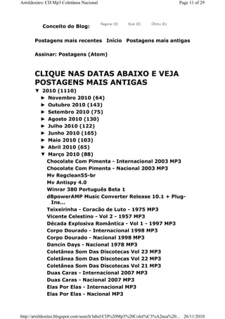 Coletanea nacional 10 volumes