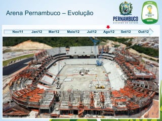 Arena Pernambuco – Evolução

 Nov/11   Jan/12   Mar/12   Maio/12   Jul/12   Ago/12   Set/12   Out/12
 