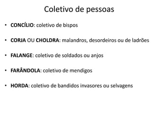 substantivos Coletivos | PPTX