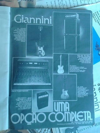 Coletânea Com Anúncios Antigos de Instrumentos Musicais e Equipamentos - 2