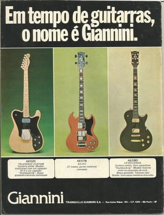 Coletânea Com Anúncios Antigos de Instrumentos Musicais e Equipamentos - 2