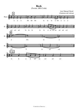 




sol

solsol

sol
sol

lá


© Ana Lúcia Francisco

 milá
 sol
lá

si

lá

sol

lá

13
Coda
 17
Fl.
Fl.

si

solsol solmilá sol
lá

si

lá lá


 
si si
 
si

José Manuel David
(Gaiteiros de Lisboa)
 
si Dó
 
lá

 
lá
lá
 
lá
Dó

lá lá
si

solsol sol
B
Fl. 9

Dó

Dó

 
Dó

si

(Forma: ABA Coda)
Rock
 
si

si
44 
5
Fl.
Flute
A
 
