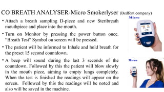 Detection of Carbon monoxide (eCO) and Carboxy haemoglobin (COHb ...