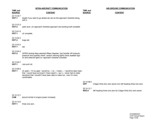 Transcript of CVR tape in Colgan Air Q400 crash | PDF