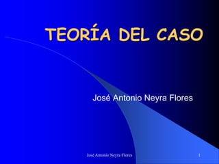 José Antonio Neyra Flores 1
TEORÍA DEL CASO
José Antonio Neyra Flores
 