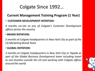 Colgate Production Workforce Colgate- Palmolive: Managing International Careers | PPTX