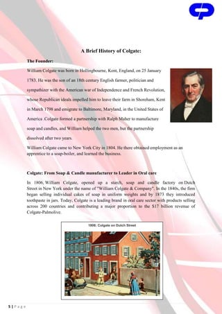 First Colgate Colgate brand image | DOCX