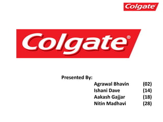 Presented By:
Agrawal Bhavin (02)
Ishani Dave (14)
Aakash Gajjar (18)
Nitin Madhavi (28)
 