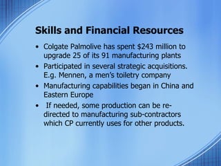 Colgate Production Workforce Colgate palmolive the precision toothbrush | PPT