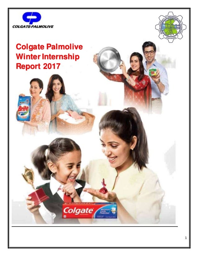 Colgate Palmolive Pakistan Pvt Ltd Internship Report 2017