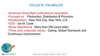 Colgate Production Workforce Colgate presentation | PPTX