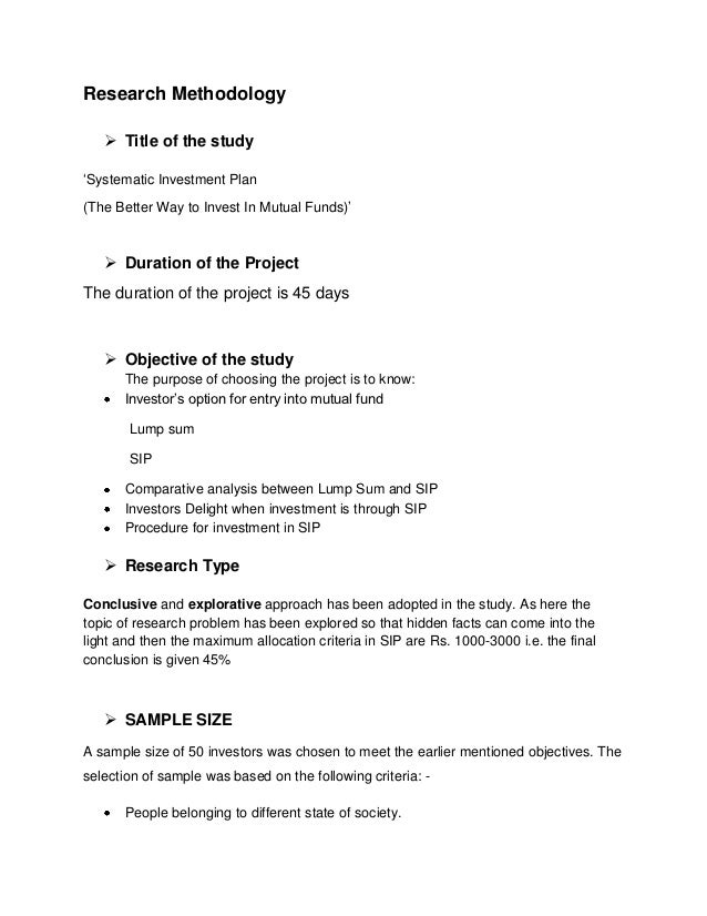 investment plan example
