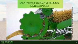 3
SACA-PALHAS E SISTEMA DE PENEIRAS
(SISTEMA RADIAL)
Fonte:
AgroéTudo,
2020.
Adaptado
por
Alberto
Anabuki.
 