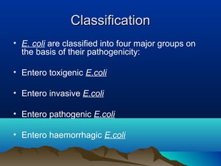 Colcap Classification Colibacillosis | PPT