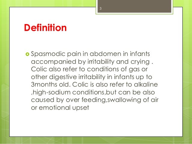 cause of colic pain