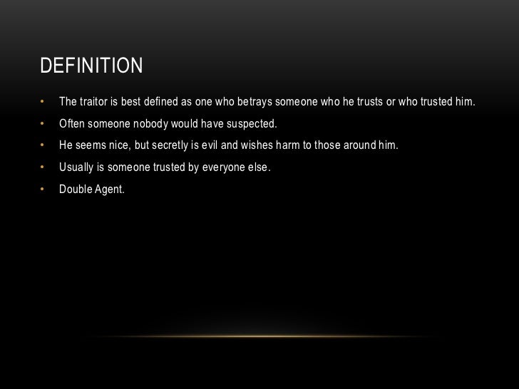 The Traitor Colin Edwards