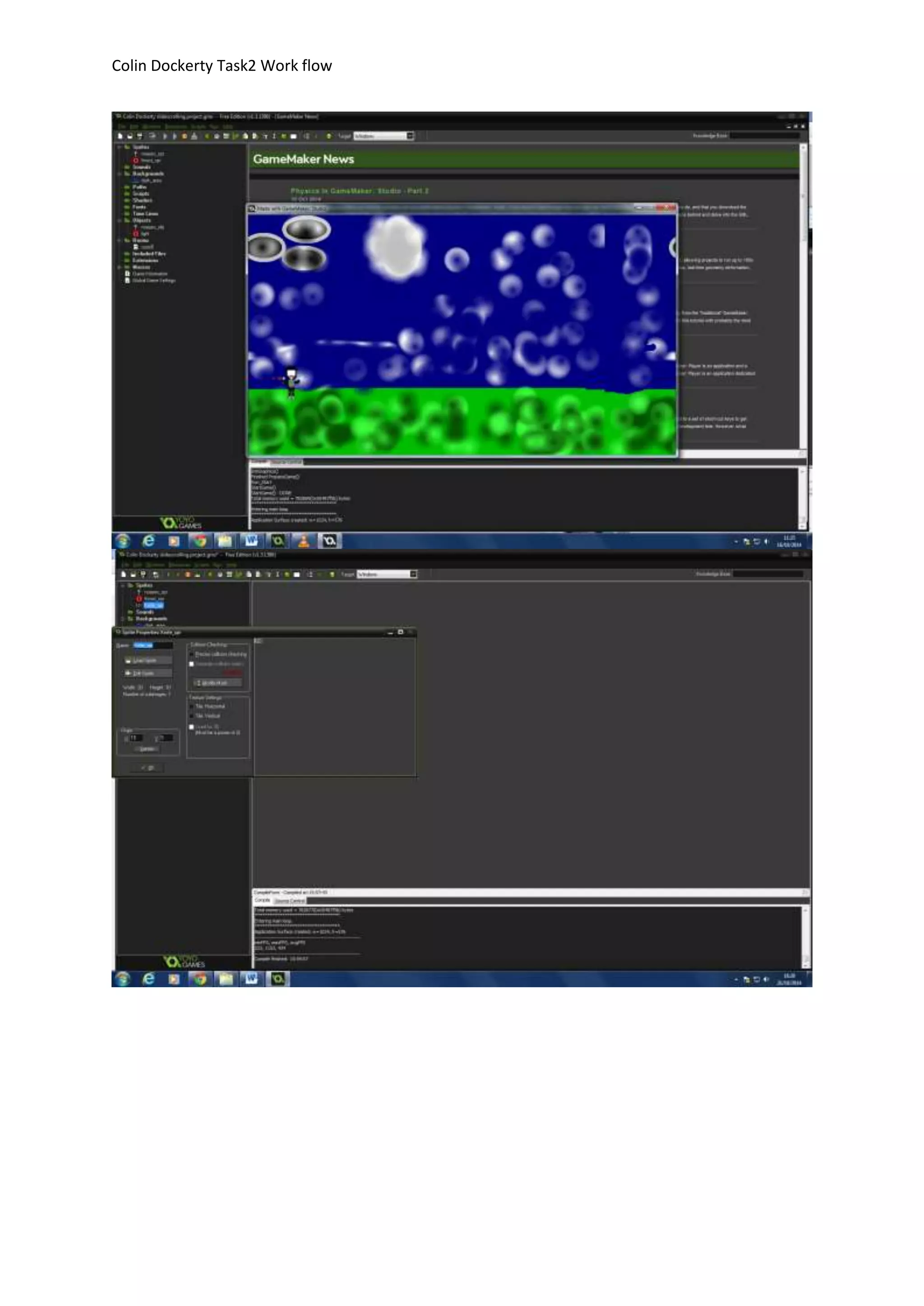 Colin Dockerty Task2 Work flow 
 