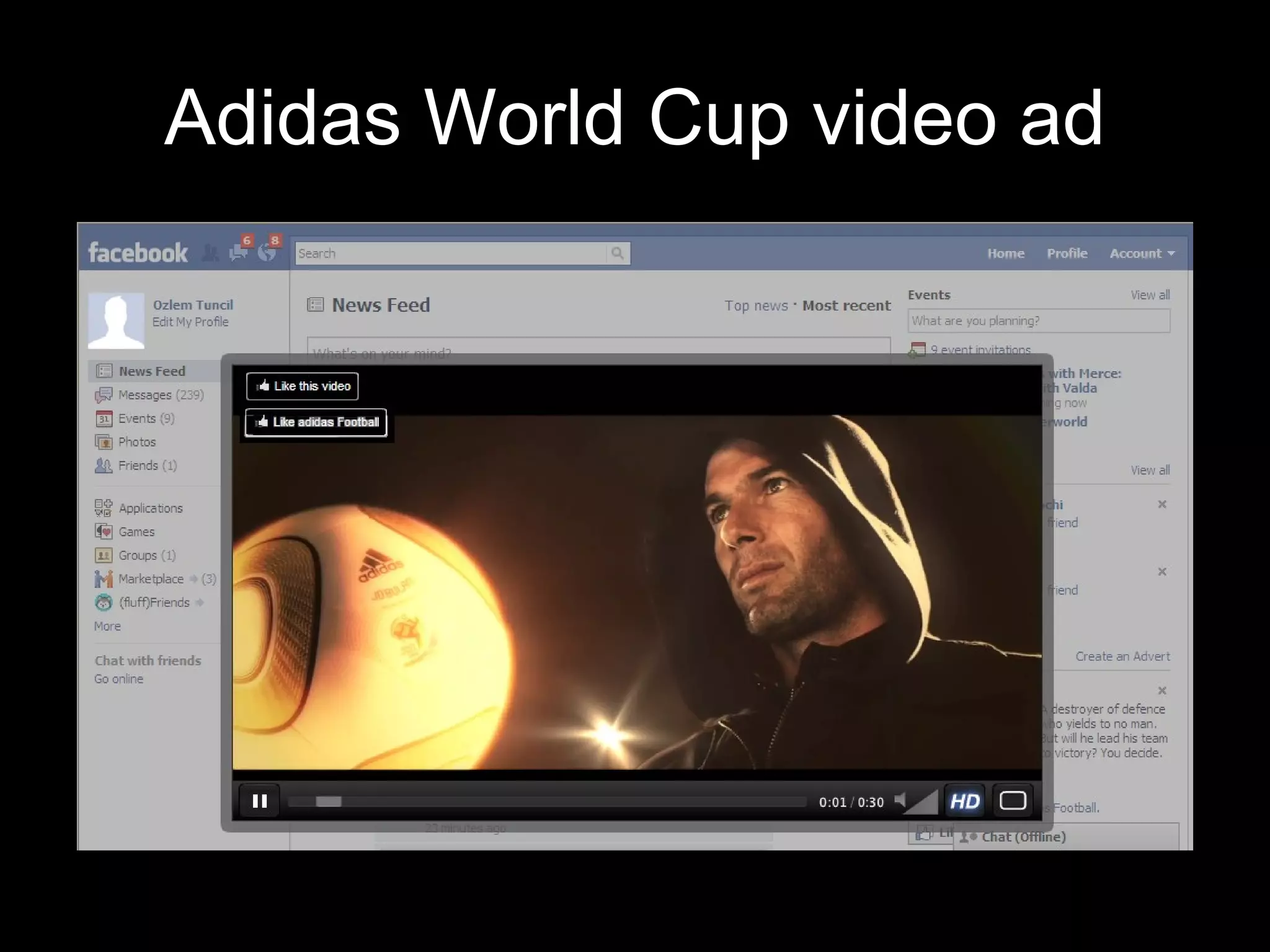 Adidas World Cup video ad 