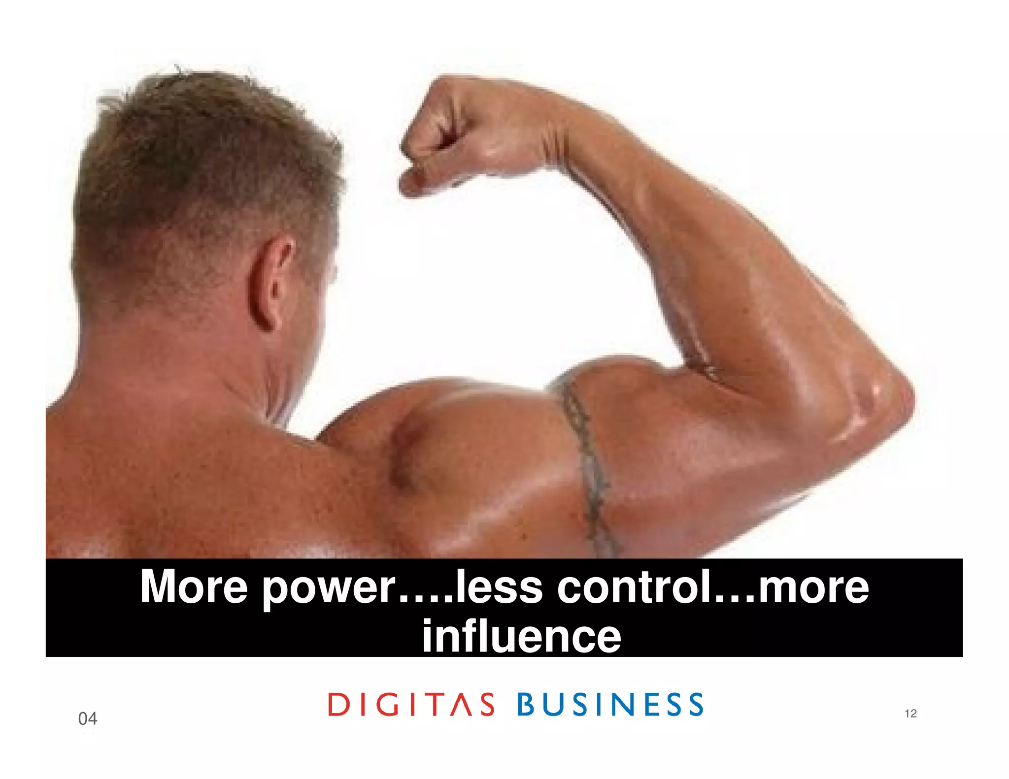 More power….less control…more
                influence
                                     12
04
18
 