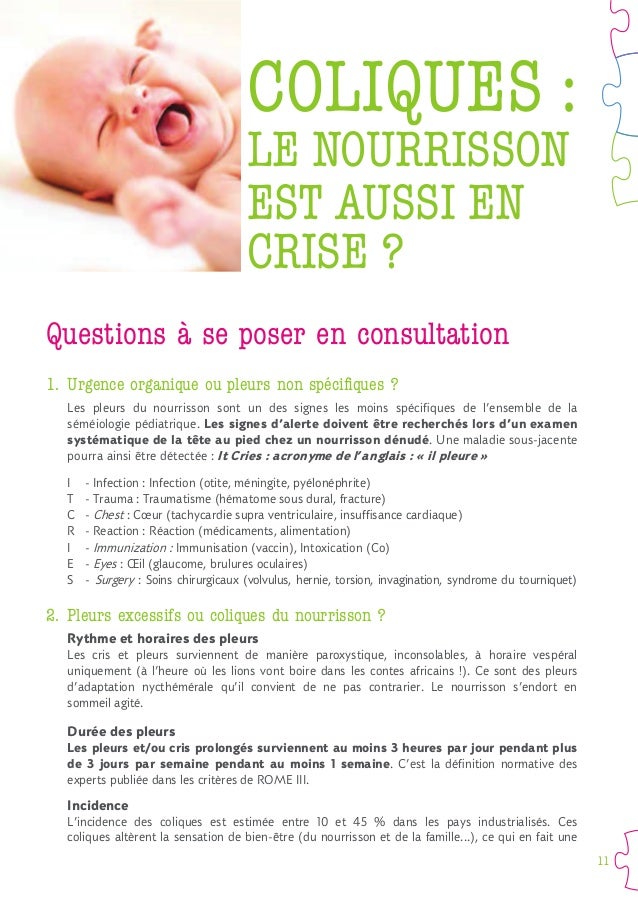 Coliques Le Nourrisson Est Aussi En Crise Coliques Le Nourrisson Est Aussi En Crise