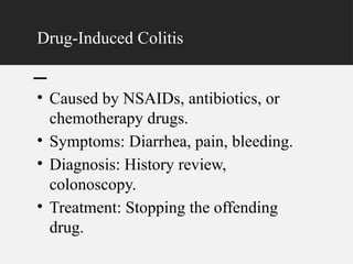 Colitis 10 slides breif (Main types and notes for each).pptx