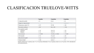CLASIFICACION TRUELOVE-WITTS
 