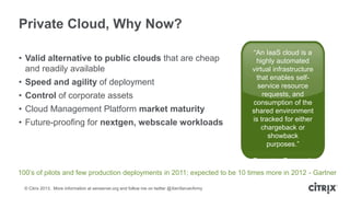 Planning a successful private cloud CloudStack Collaboration Europe