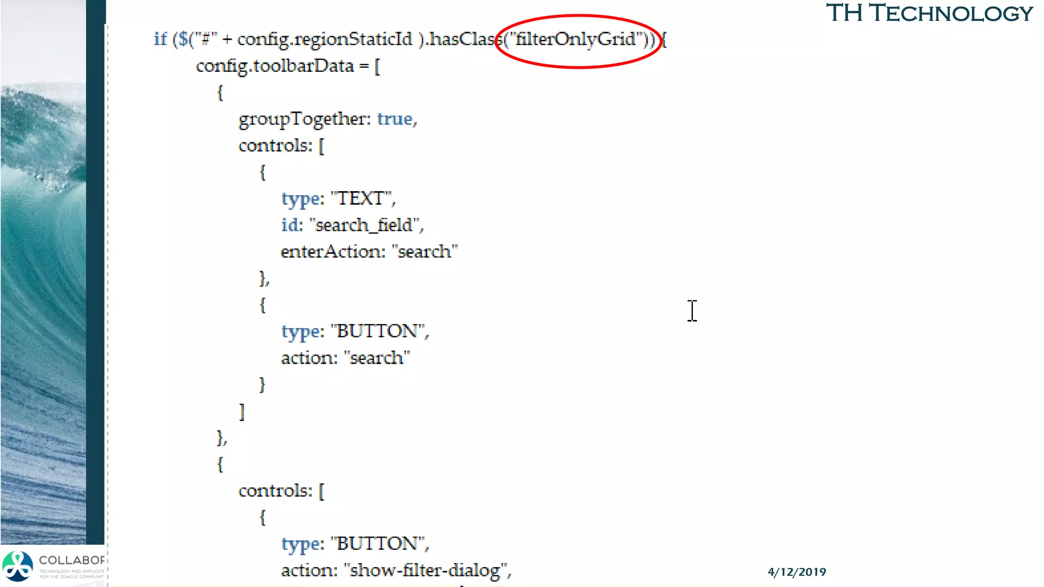 TH Technology
APEX Grid APIs 4/12/2019
 