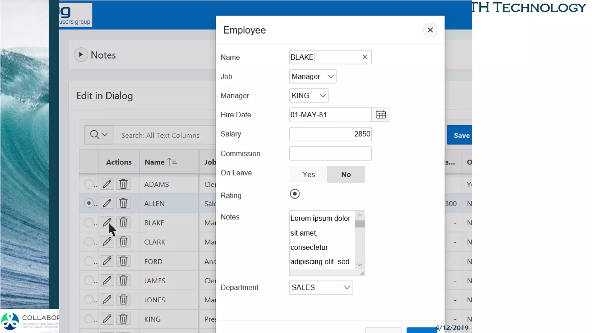 TH TechnologyTH Technology
APEX Grid APIs 4/12/2019
 