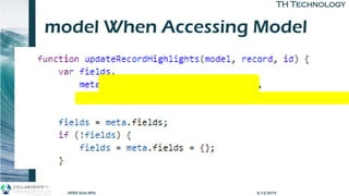 TH TechnologyTH Technology
model When Accessing Model
4/12/2019APEX Grid APIs
 