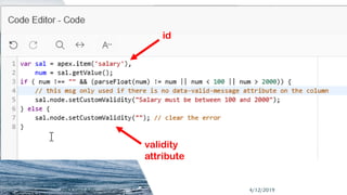 TH Technology
id
validity
attribute
4/12/2019APEX Grid APIs
 