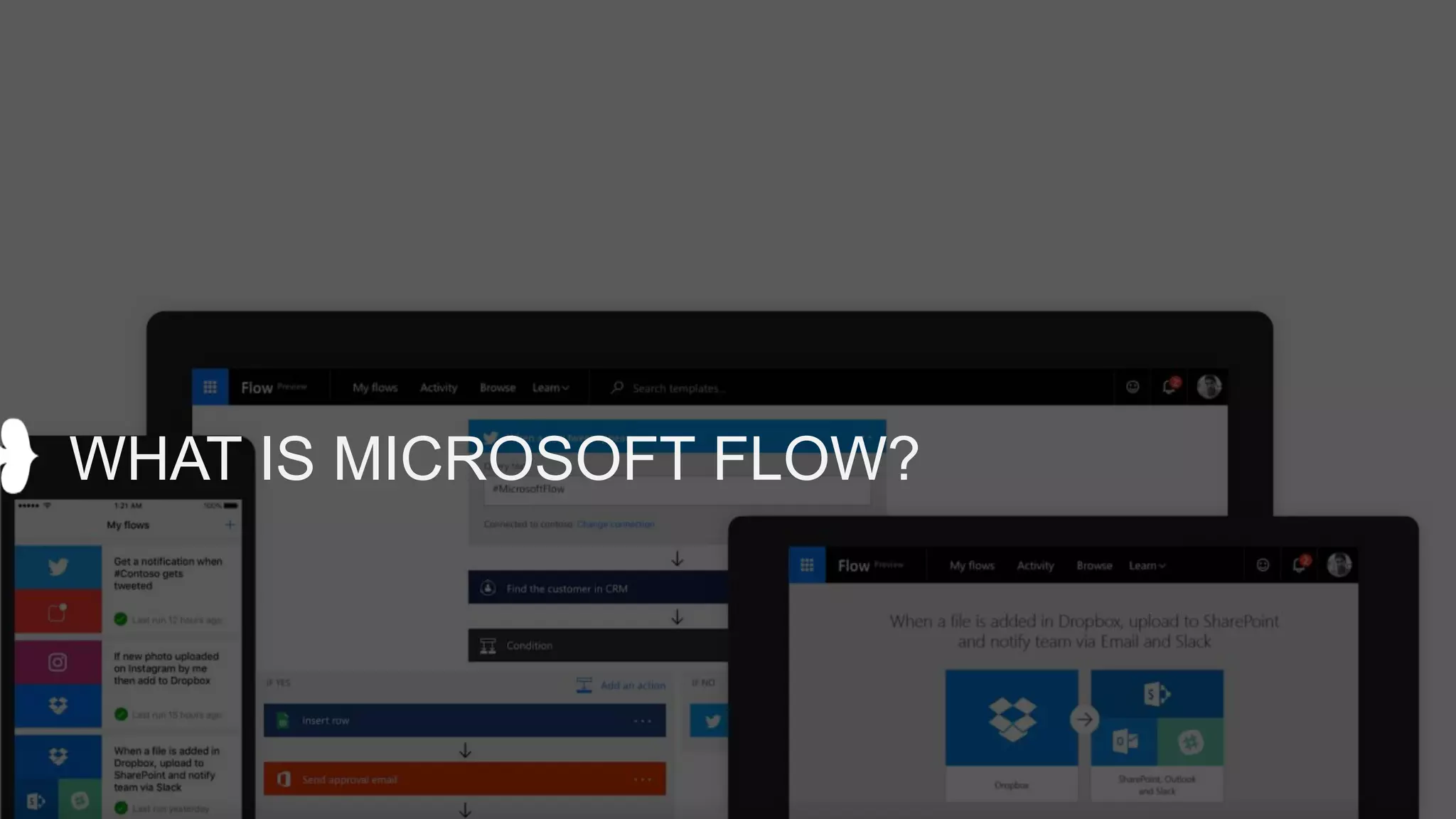WHAT IS MICROSOFT FLOW?
 