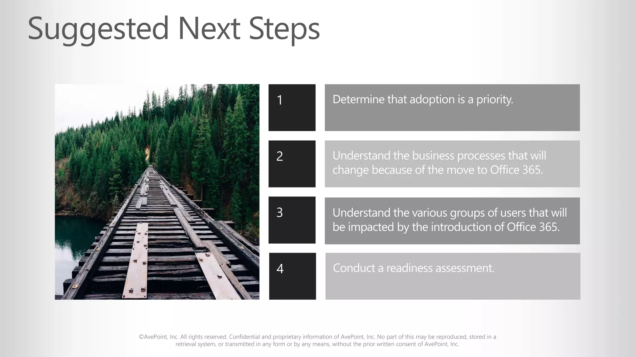 ©AvePoint, Inc. All rights reserved. Confidential and proprietary information of AvePoint, Inc. No part of this may be reproduced, stored in a
retrieval system, or transmitted in any form or by any means, without the prior written consent of AvePoint, Inc.
 