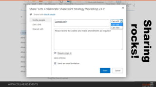 WWW.COLLAB365.EVENTS
Sharing
rocks!
 