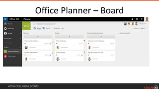 WWW.COLLAB365.EVENTS
Office Planner – Board
 