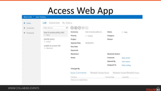 WWW.COLLAB365.EVENTS
Access Web App
 