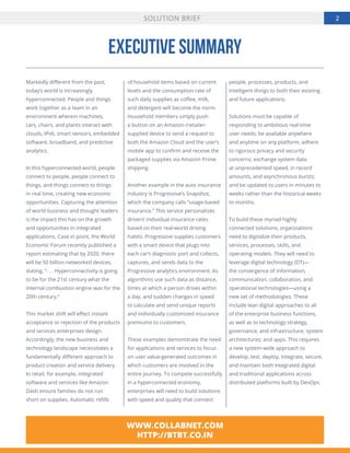 2
Executive Summary
WWW.COLLABNET.COM
HTTP://BTBT.CO.IN
Markedly different from the past,
today’s world is increasingly
hy...