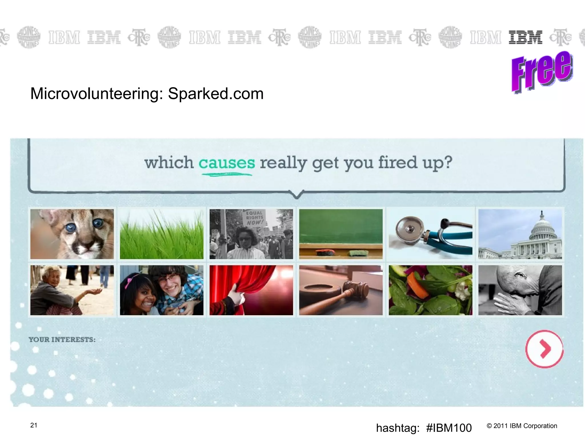 Microvolunteering: Sparked.com Free 