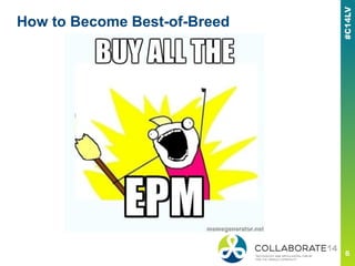 How to Become Best-of-Breed
 