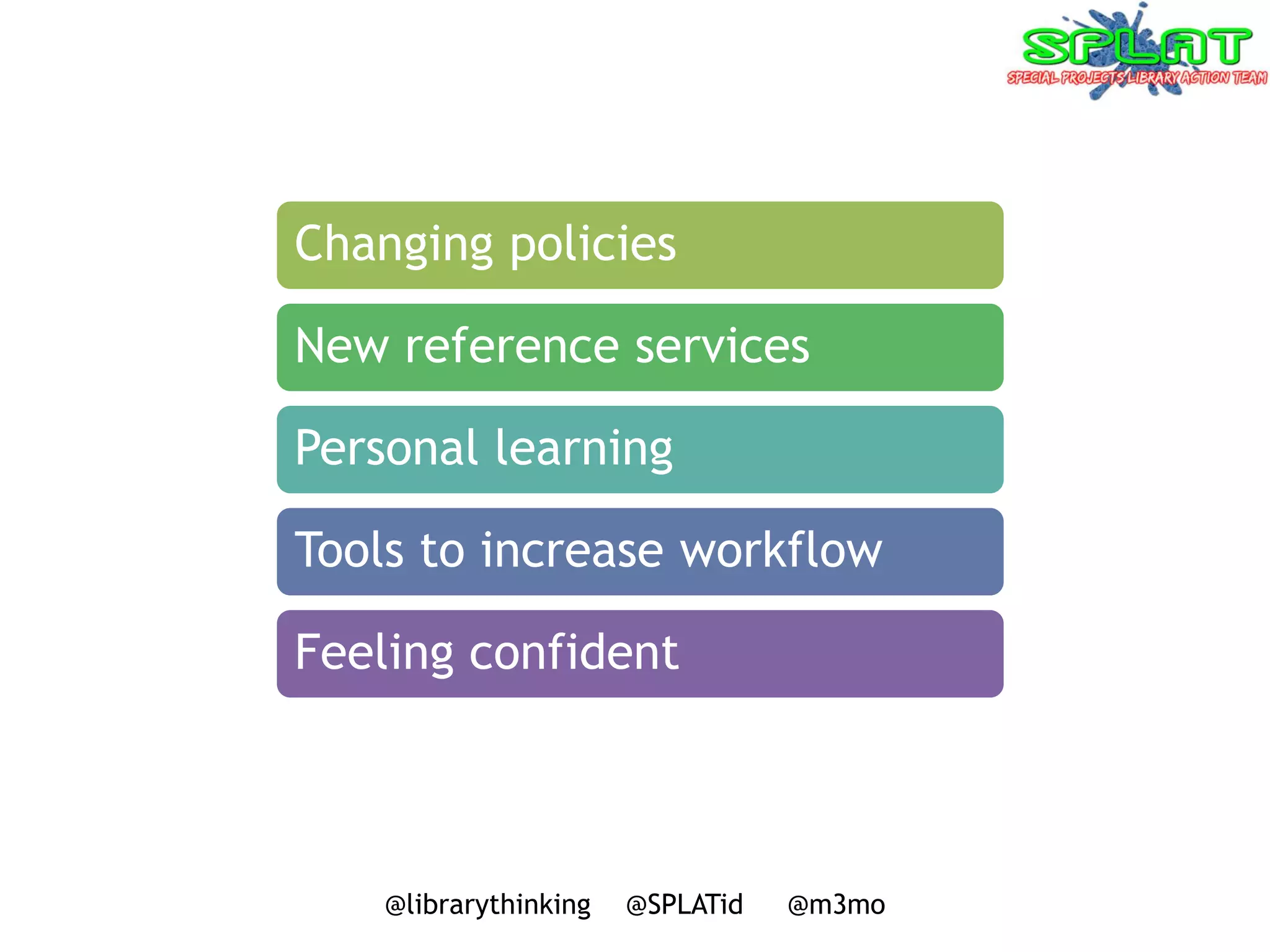 Who makes SPLAT? Leaders everywhere