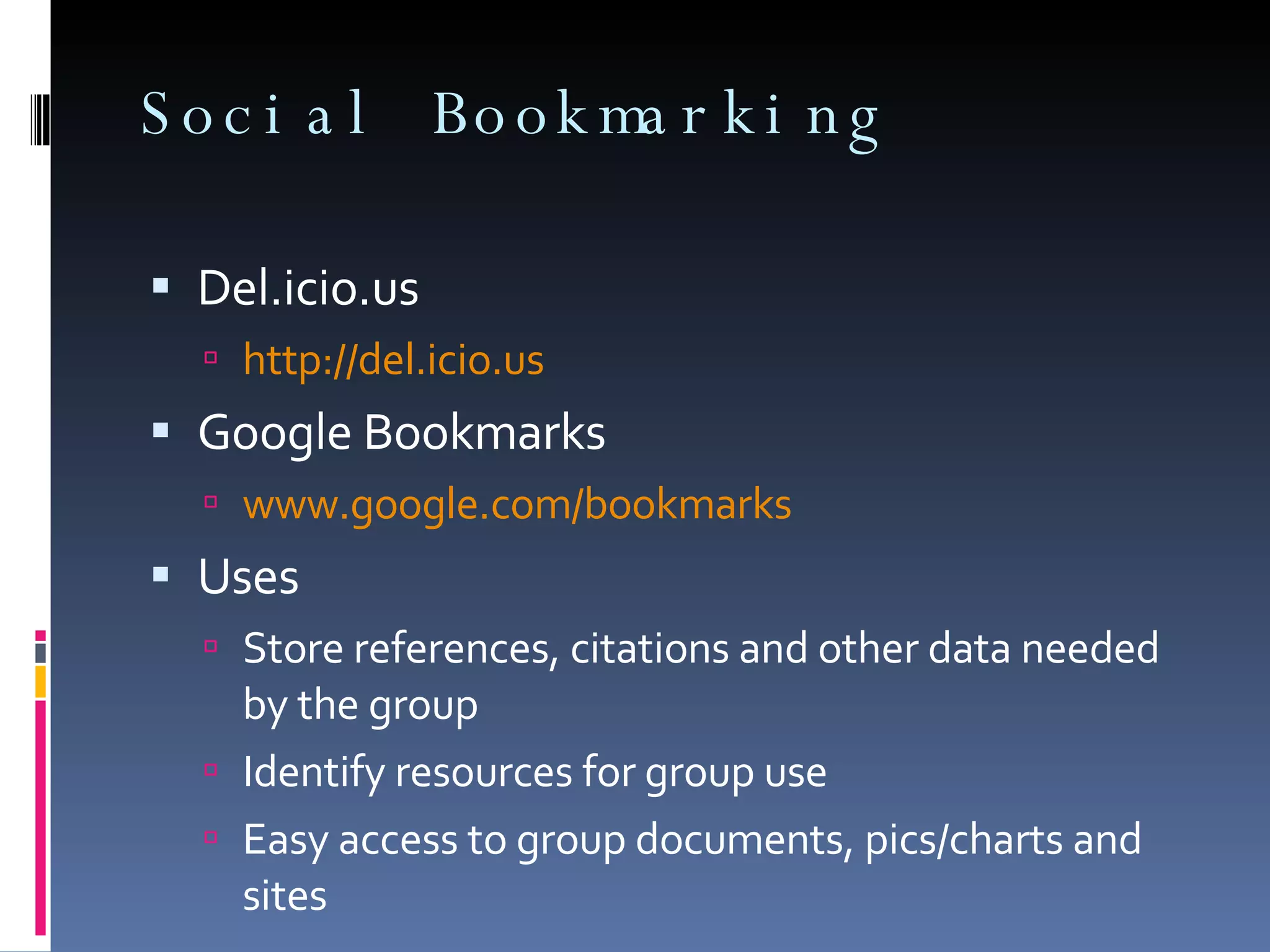 Benefits Social Networks = Professional Networks 